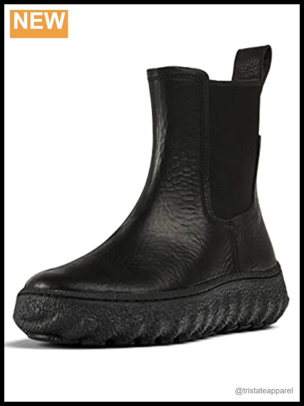 Women's Leather Chelsea Ankle Booties Low Heel Pull-On Zipper